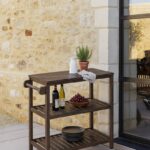 Alaric Espresso Kitchen Cart
