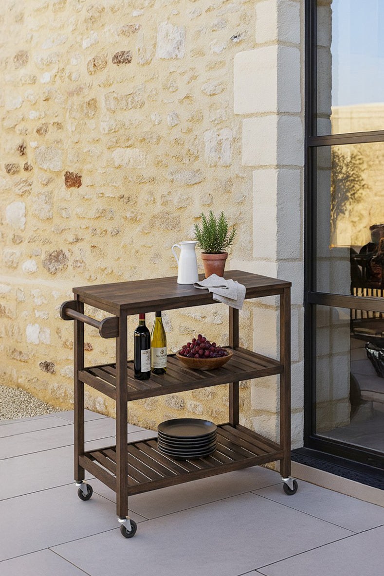 Alaric Espresso Kitchen Cart