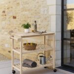 Alaric Bleached Kitchen Trolley