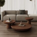 Mondo Mocha Microconcrete Coffee Table Set