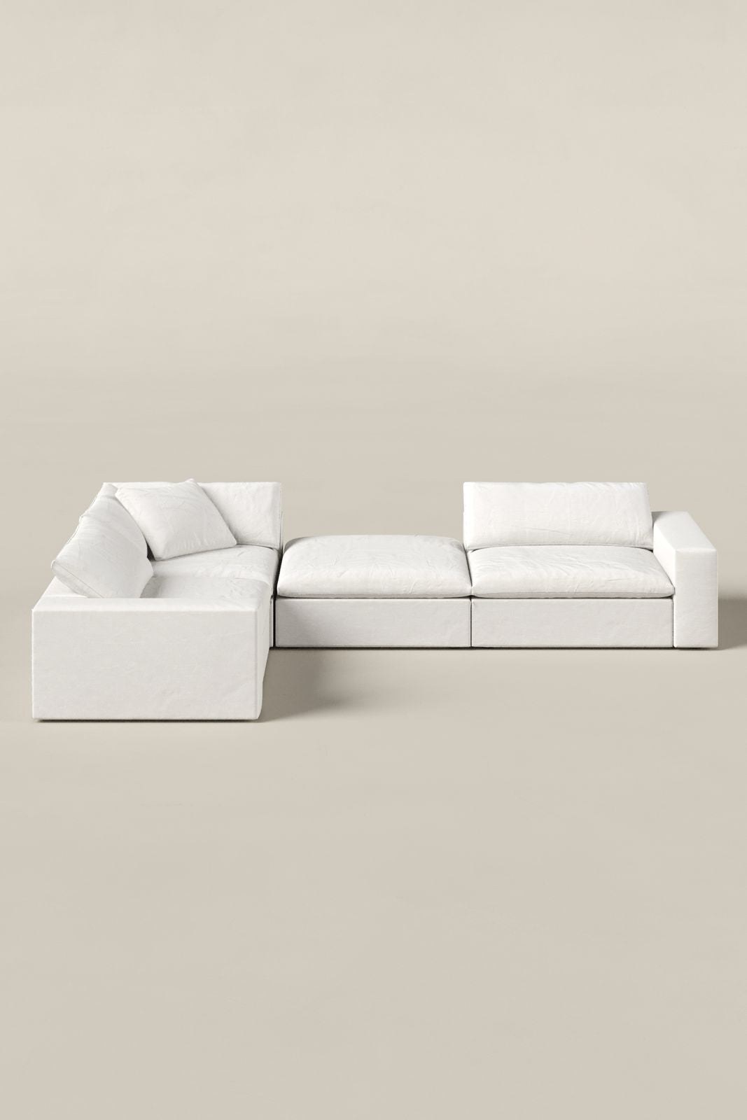 Orvella Off White Modular 3 Seater Sofa with Corner Module