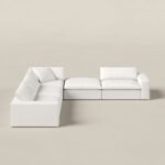 Orvella Off White Modular 4 Seater Sofa with Corner Module