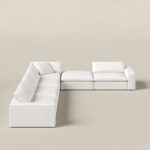 Orvella Off White Modular 5 Seater Sofa with Corner Module