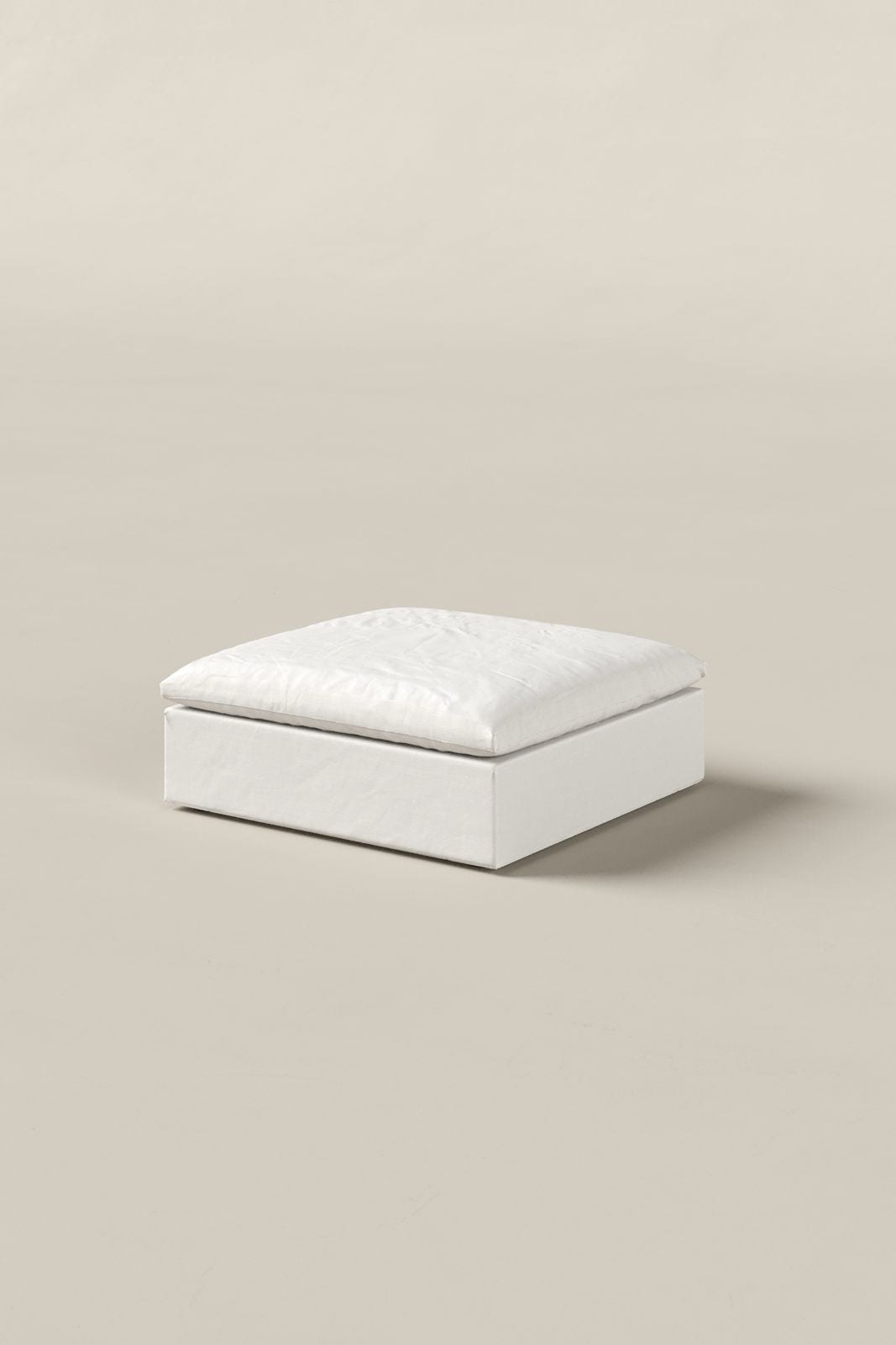 Orvella Off White Ottoman - Image 2