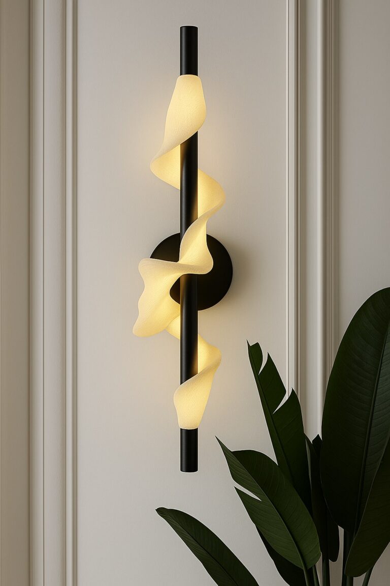 Cala Black Wall Light (60CM)
