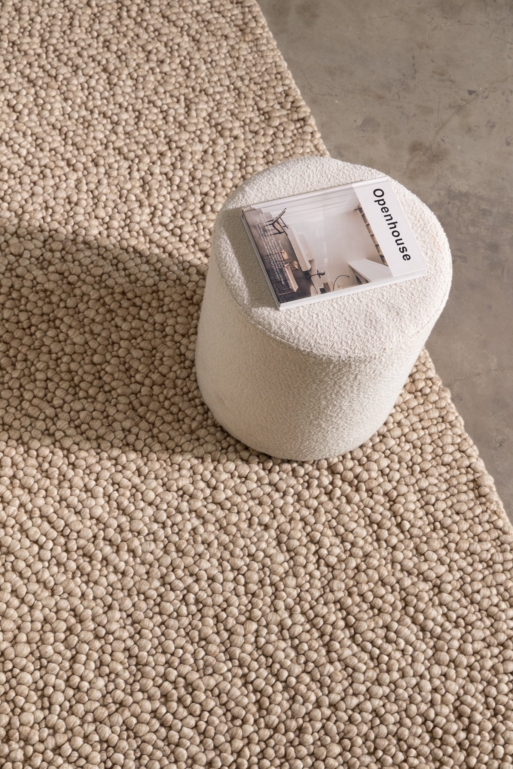 Velin Boucle Inspired Light Beige Rug - Image 3