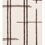 Aros White and Brown Woven Rug