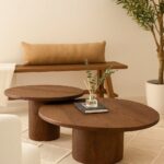 Mariano Dark Oak Wood Nesting Coffee Table Set