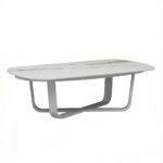 Brisa Ash White Lounge Chair & Table Outdoor Set