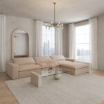 Orvella Pink Orchid Modular 3 Seater Sofa with Ottoman