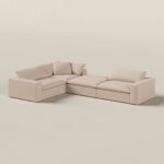 Orvella Pink Orchid Modular 3 Seater Sofa with Corner Module