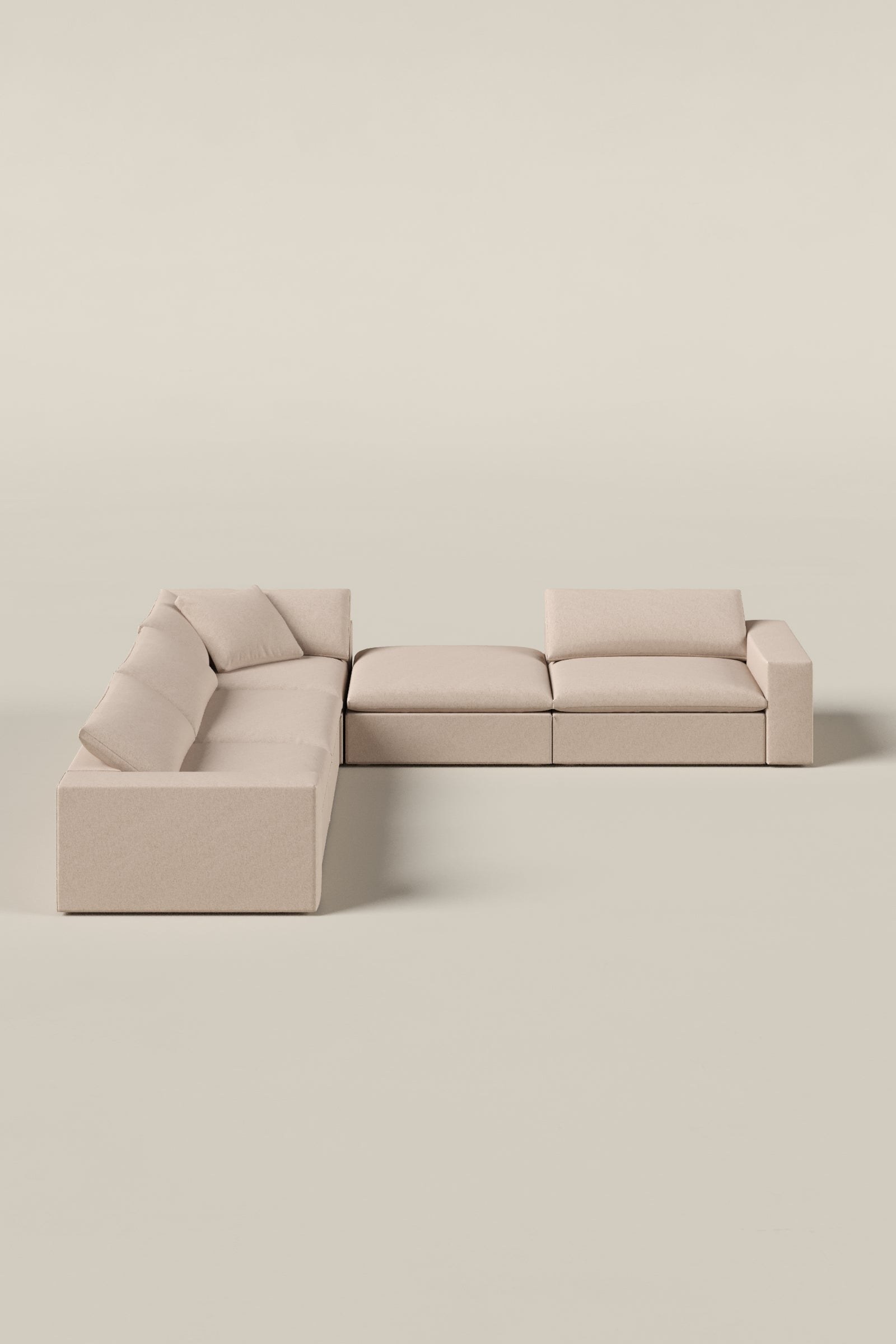 Orvella Pink Orchid Modular 4 Seater Sofa with Corner Module - Image 2