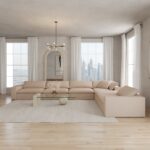 Orvella Pink Orchid Modular 5 Seater Sofa with Corner Module