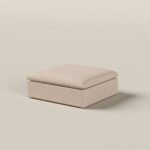 Orvella Pink Orchid Ottoman