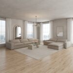 Orvella Champagne Beige 4 Seater Sofa