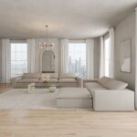 Orvella Champagne Beige 4 Seater Sofa
