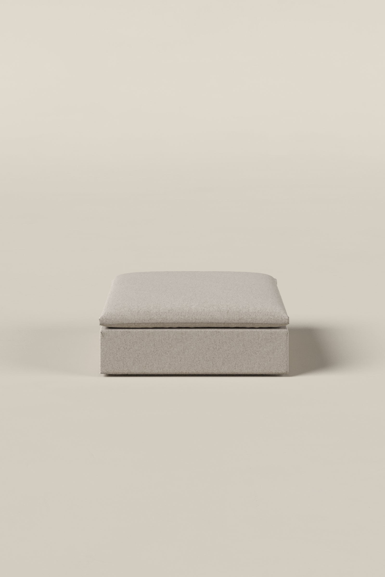 Orvella Champagne Beige Ottoman