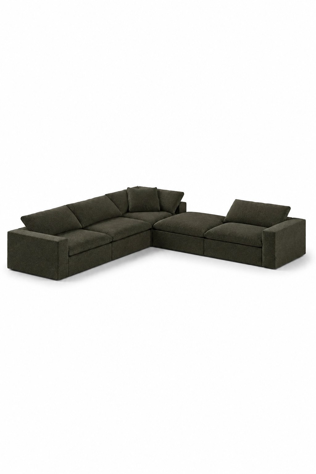 Orvella Olive Wood Modular 4 Seater Sofa with Corner Module