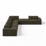 Orvella Olive Wood Modular 5 Seater Sofa with Corner Module