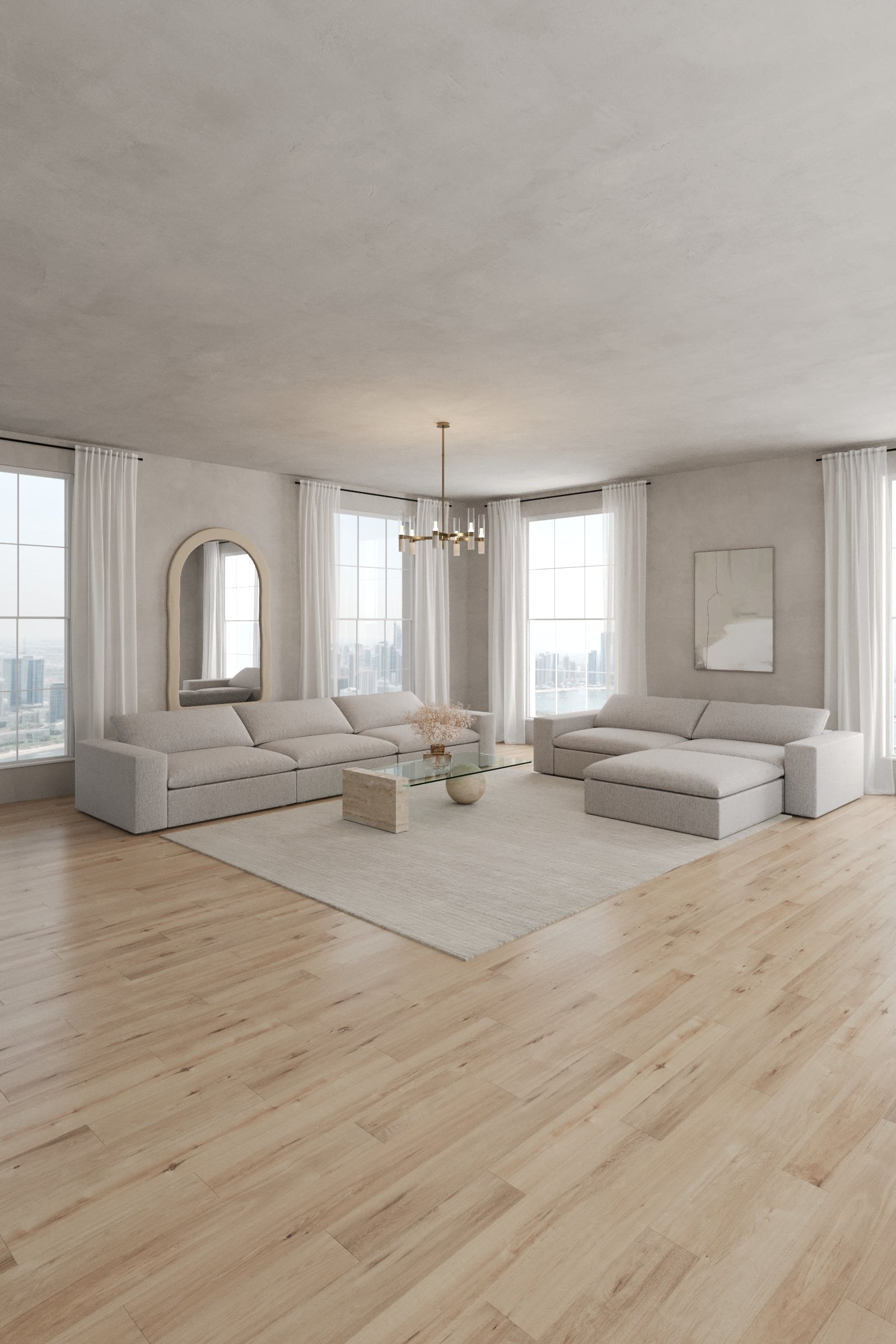 Orvella Repose Grey 4 Seater Sofa - Image 3