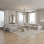 Orvella Repose Grey Modular L-Shaped Sofa With Ottoman