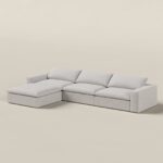 Orvella Repose Grey Modular 3 Seater with Ottoman