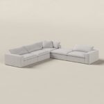 Orvella Repose Grey Modular 4 Seater Sofa with Corner Module