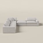Orvella Repose Grey Modular 4 Seater Sofa with Corner Module