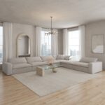Orvella Repose Grey Modular 5 Seater Sofa with Corner Module