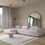 Emersyn Repose Grey 3 Seater Modular Sofa with Ottoman