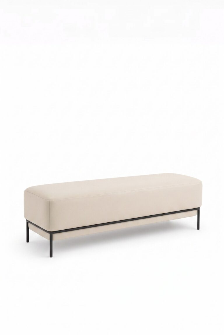 Lunis Off White Bench