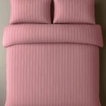 Purple Striped Bed Sheet, Duvet Cover & Pillowcase Set