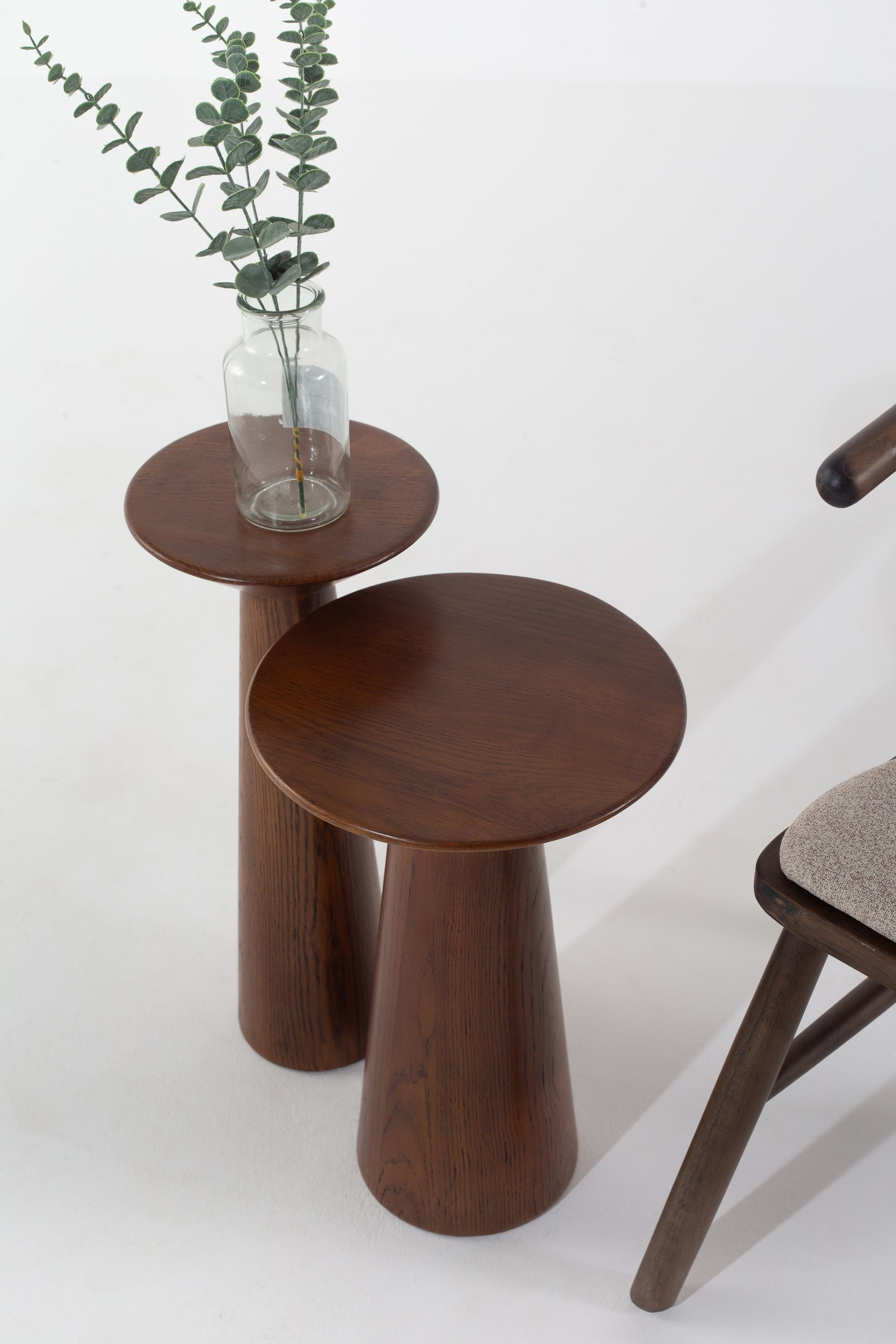 Jace Dark Wood Side Table - Image 9