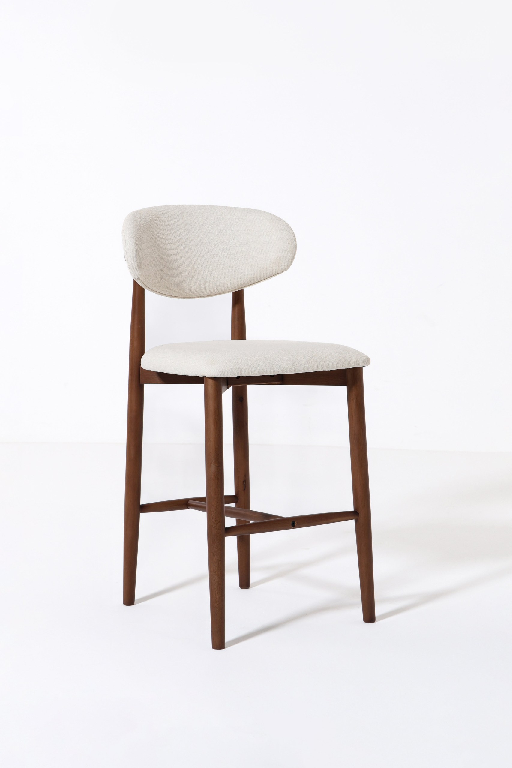 Alto Off White Darkwood Bar Stool - Image 2