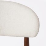 Alto Off White Darkwood Bar Stool