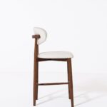 Alto Off White Darkwood Bar Stool