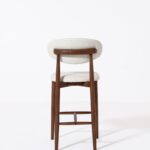Alto Off White Darkwood Bar Stool