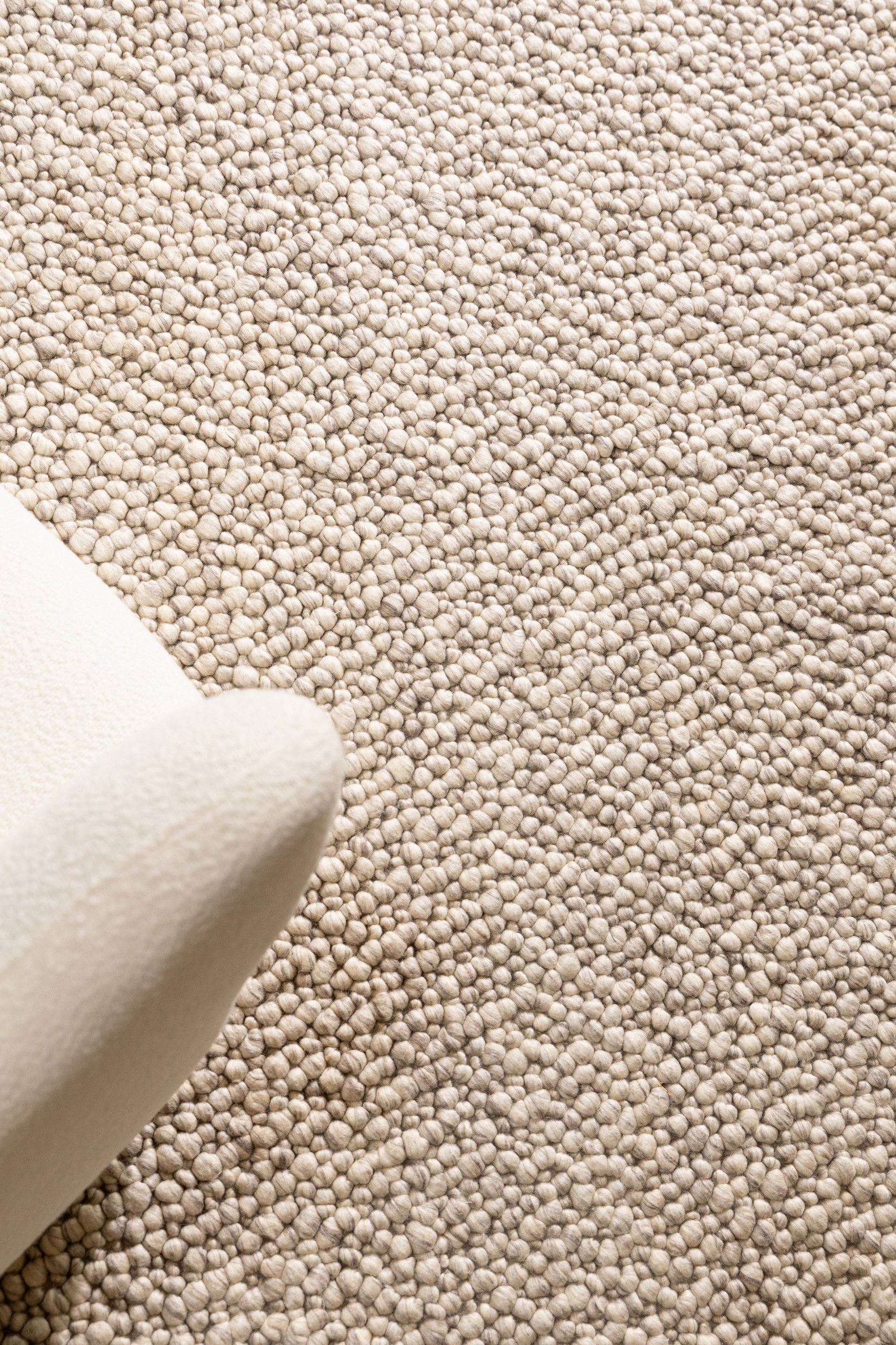 Velin Boucle Inspired Light Beige Runner Rug (80x200CM) - Image 2