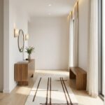Aros White and Brown Runner Rug (80x200CM)