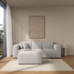 Aysun Stone Grey Modular Sofa with Ottoman