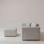 Aysun Silver Mist Modular Sofa with Ottoman