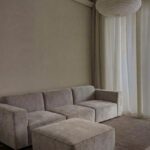 Aysun Ash Taupe Modular Sofa with Ottoman
