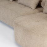 Briella Creamstone Glow 3 Seater Sofa With Chaise