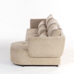 Briella Creamstone Glow 3 Seater Sofa With Chaise