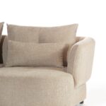 Briella Creamstone Glow 3 Seater Sofa With Chaise
