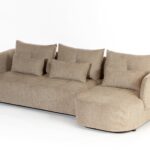 Briella Creamstone Glow 3 Seater Sofa With Chaise