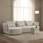 Briella Clay Mist 3 Seater Sofa With Chaise
