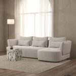Briella Clay Mist 3 Seater Sofa With Chaise