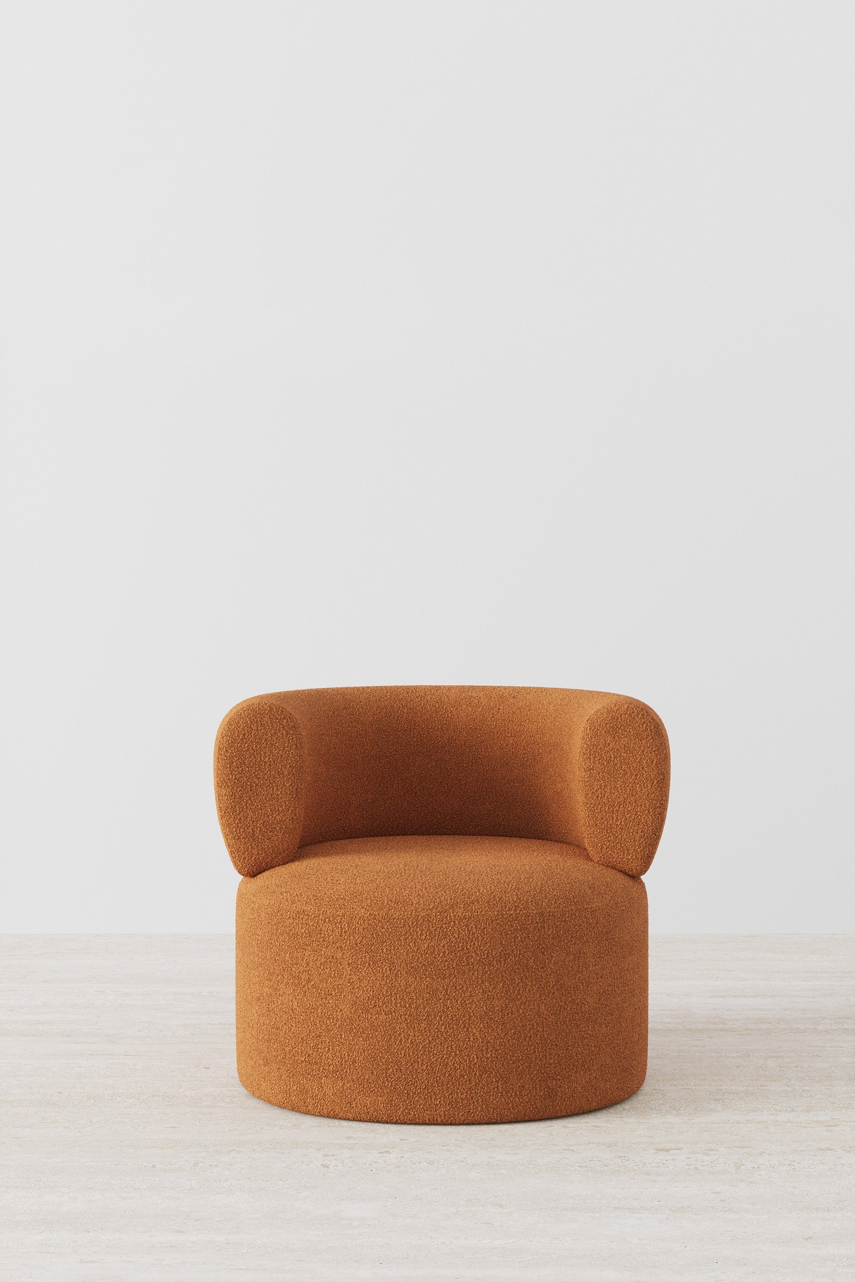 Odelia Terracotta Orange Sofa Arm Chair - Image 2