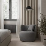 Bronte Dark Grey Swivel Sofa Chair